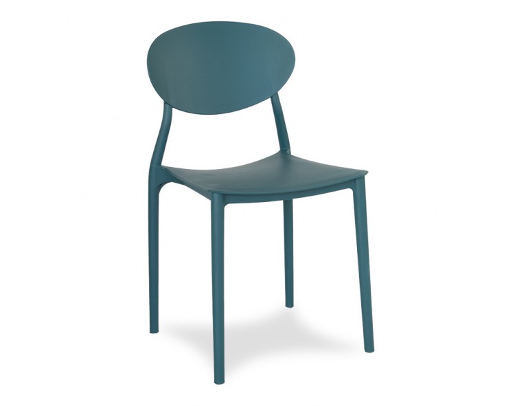 Polypropylene chair FLEX for the living room on the balcony turquoise