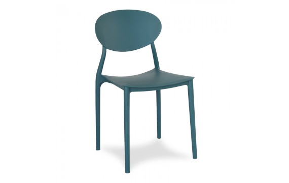 Polypropylene chair FLEX for the living room on the balcony turquoise