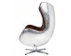 EGG AVIATOR PU armchair brown.