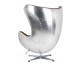 EGG AVIATOR PU armchair brown.