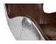 EGG AVIATOR PU armchair brown.