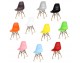 Stylish modern chair on wooden beech legs, 10 colors