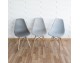 Stylish modern chair on wooden beech legs, 10 colors