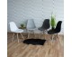 Stylish modern chair on wooden beech legs, 10 colors