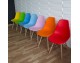 Stylish modern chair on wooden beech legs, 10 colors