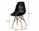 Stylish modern chair on wooden beech legs, 10 colors