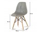 Stylish modern chair on wooden beech legs, 10 colors