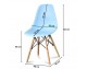 Stylish modern chair on wooden beech legs, 10 colors