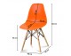 Stylish modern chair on wooden beech legs, 10 colors