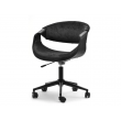 Elegant Rapid office chair, black wood, black