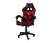 Office chair, bucket gaming chair, eco-leather, Black/Red