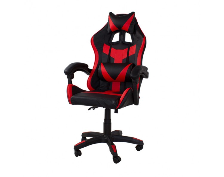 Office chair, bucket gaming chair, eco-leather, Black/Red