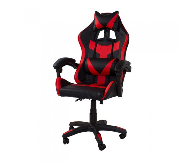 Office chair, bucket gaming chair, eco-leather, Black/Red