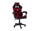 Office chair, bucket gaming chair, eco-leather, Black/Red