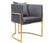 CHLOE VELVET armchair, dark grey