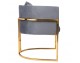 CHLOE VELVET armchair, dark grey