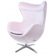 EGG WIDE VELVET armchair light pink 30 - velvet, steel base