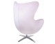 EGG WIDE VELVET armchair light pink 30 - velvet, steel base