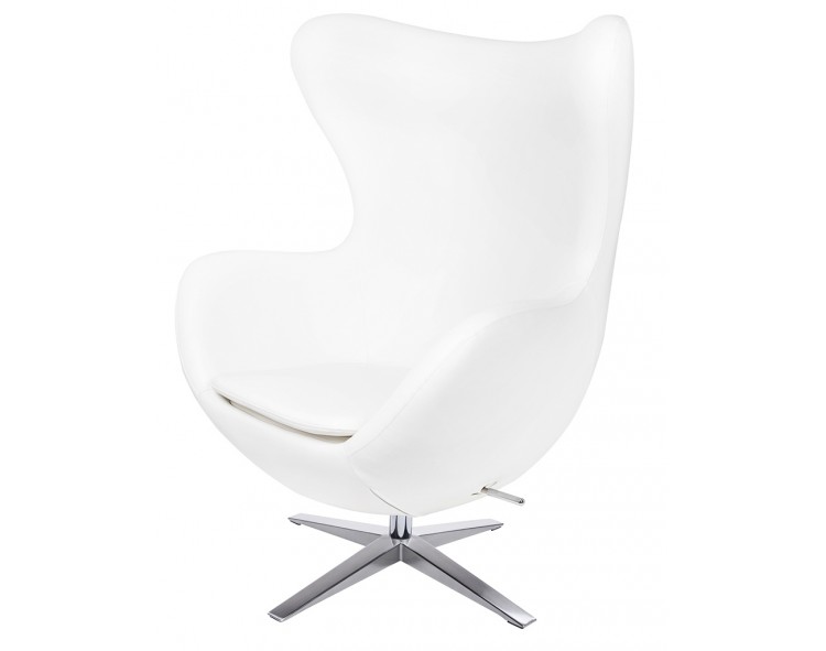 EGG WIDE PU armchair, white