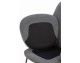 Chair LOBBY TEDDY gray - stainless steel, opal black