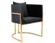 CHLOE VELVET armchair black