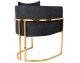 CHLOE VELVET armchair black