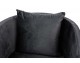 CHLOE VELVET armchair black