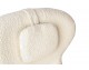 Beige TEDDY GRAND armchair with footstool