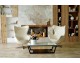 EGG WIDE PU armchair, beige