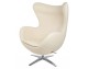 EGG WIDE PU armchair, beige