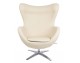 EGG WIDE PU armchair, beige