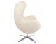 EGG WIDE PU armchair, beige