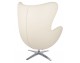 EGG WIDE PU armchair, beige