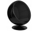 BALL BLACK armchair, black