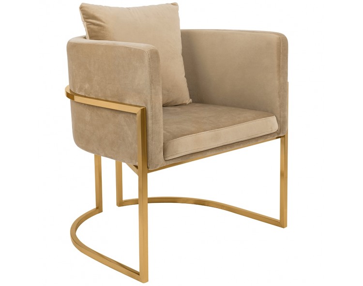 Chair CHLOE VELVET khaki