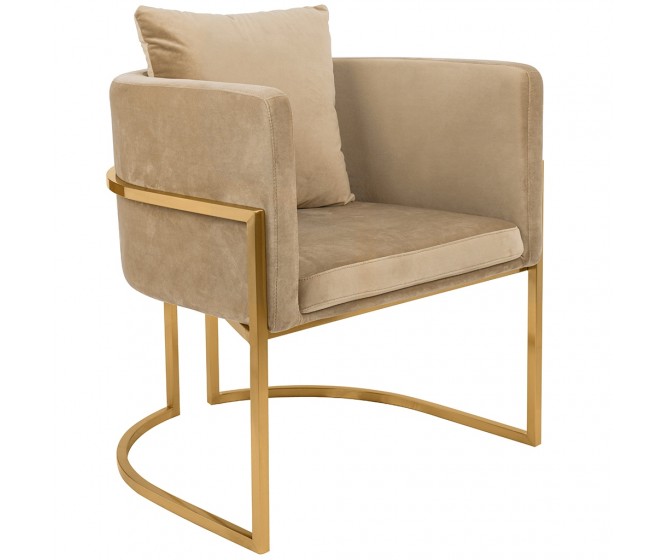 Chair CHLOE VELVET khaki