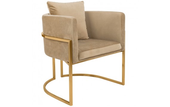 Chair CHLOE VELVET khaki