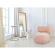 LOW TEDDY PINK armchair, pink