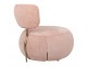 Fotelj LOW TEDDY PINK, roza