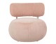 Fotelj LOW TEDDY PINK, roza