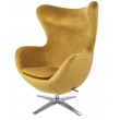 EGG WIDE VELVET armchair, khaki green