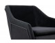 EMMA VELVET armchair, black velvet - black base