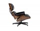 LOUNGE HM PREMIUM WIDE armchair black - walnut