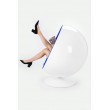 BALL armchair white and blue - fiberglass