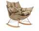 Rocking chair SWING VELVET khaki