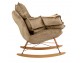 Rocking chair SWING VELVET khaki