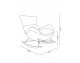 OTILIA TEDDY rocking chair, white