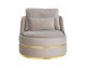 Scaun pivotant RICHMOND KYLIE KHAKI VELVET, bej, baza aurie