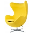 Armchair EGG CLASSIC mustard.21 - wool, aluminum base