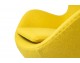 Armchair EGG CLASSIC mustard.21 - wool, aluminum base